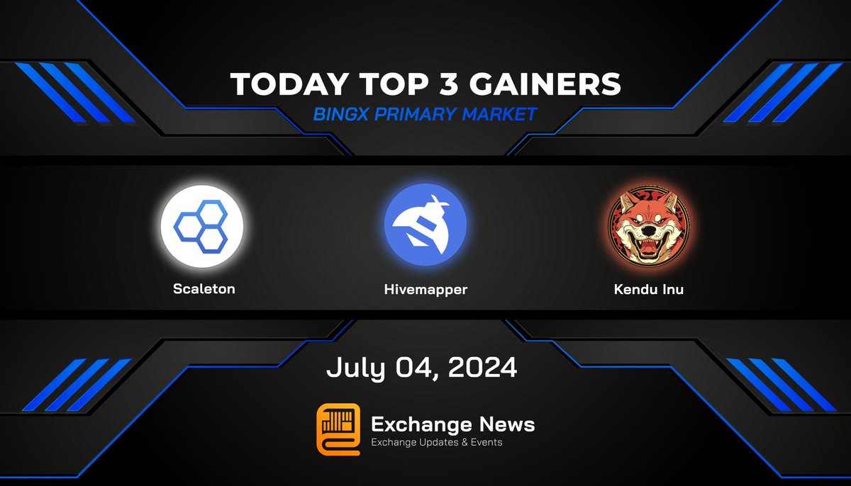 exchangeneww's tweet photo. #BingX
๐ Top 3 Gainers 24h Performance Chart๐ฅ
๐ฅ $HONEY +38,2% ๐ซถ @Hivemapper
๐ฅ $SCALE +35,5% ๐ซฐ @ScaletonCo
๐ฅ $KENDU +32,6% ๐ @KenduInu
๐Sign up for BingX Account ๐ https://t.co/PubNdzMQ9n
#Crypto #Top3Gainers #memecoins
@BingXOfficial