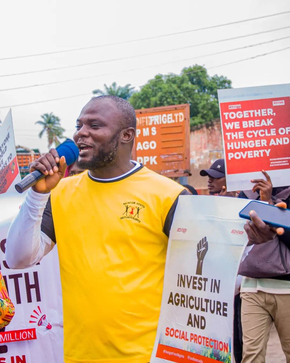 GP_Nigeria's tweet image. The Nigeria government committed to ending hunger by 2025, ensuring that all people have access to sufficient, safe, and nutritious food through the Malabo Declaration of 2014, yet the rate of inflation is at 40.66%. 
#HungerFree Campaign led by @activistalafia 
#Youths4GreenECO