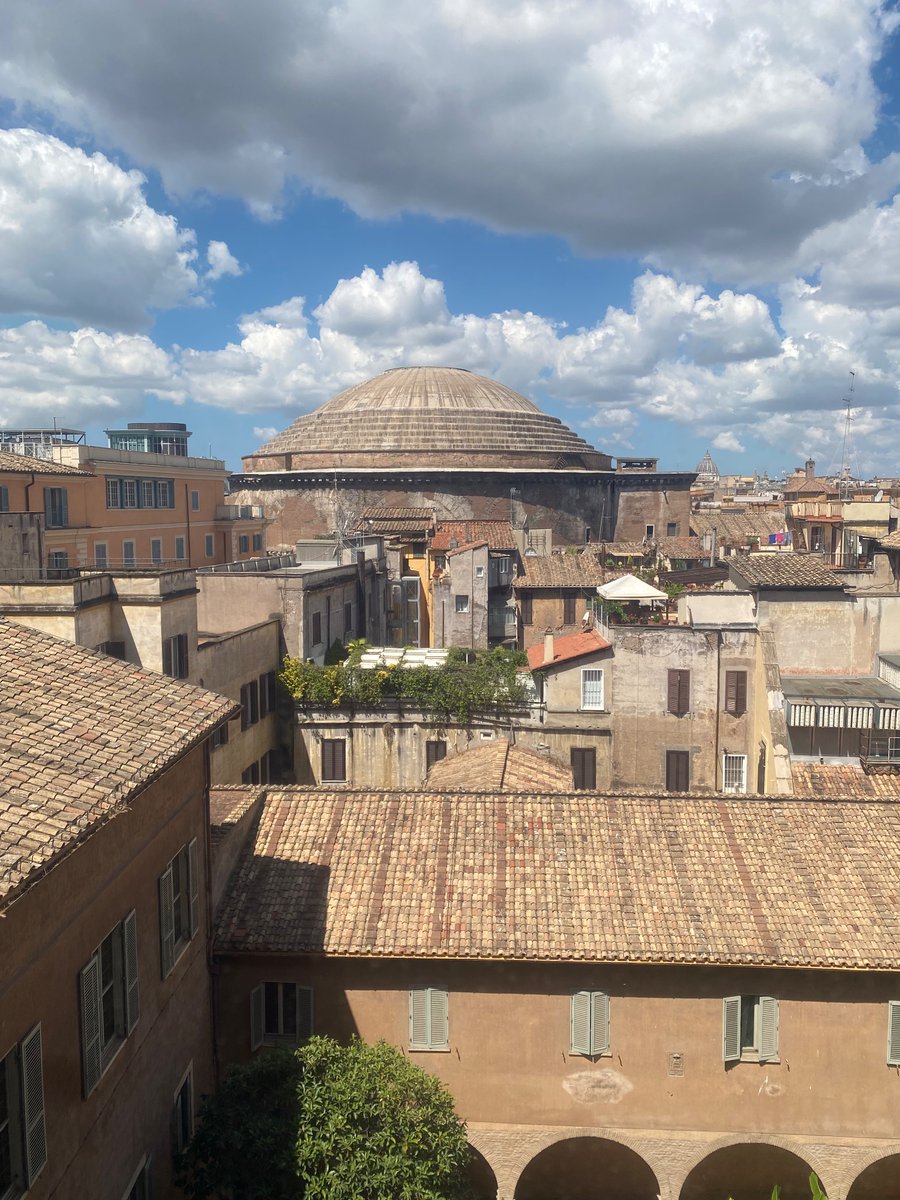 Rome and a library with a view