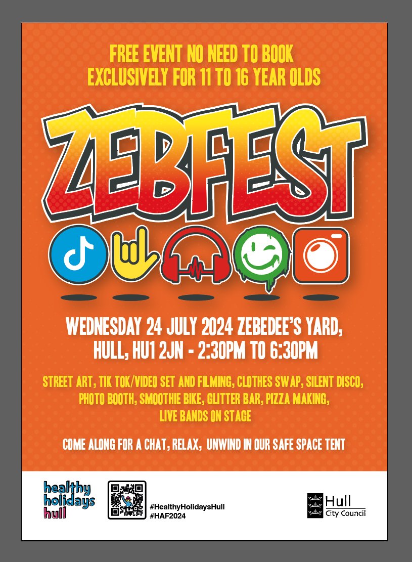 Zebfest is an event for teenagers, promising an unforgettable way to kick off the summer with fun, food, music, and a variety of engaging activities. More details below 😁🌞🎧