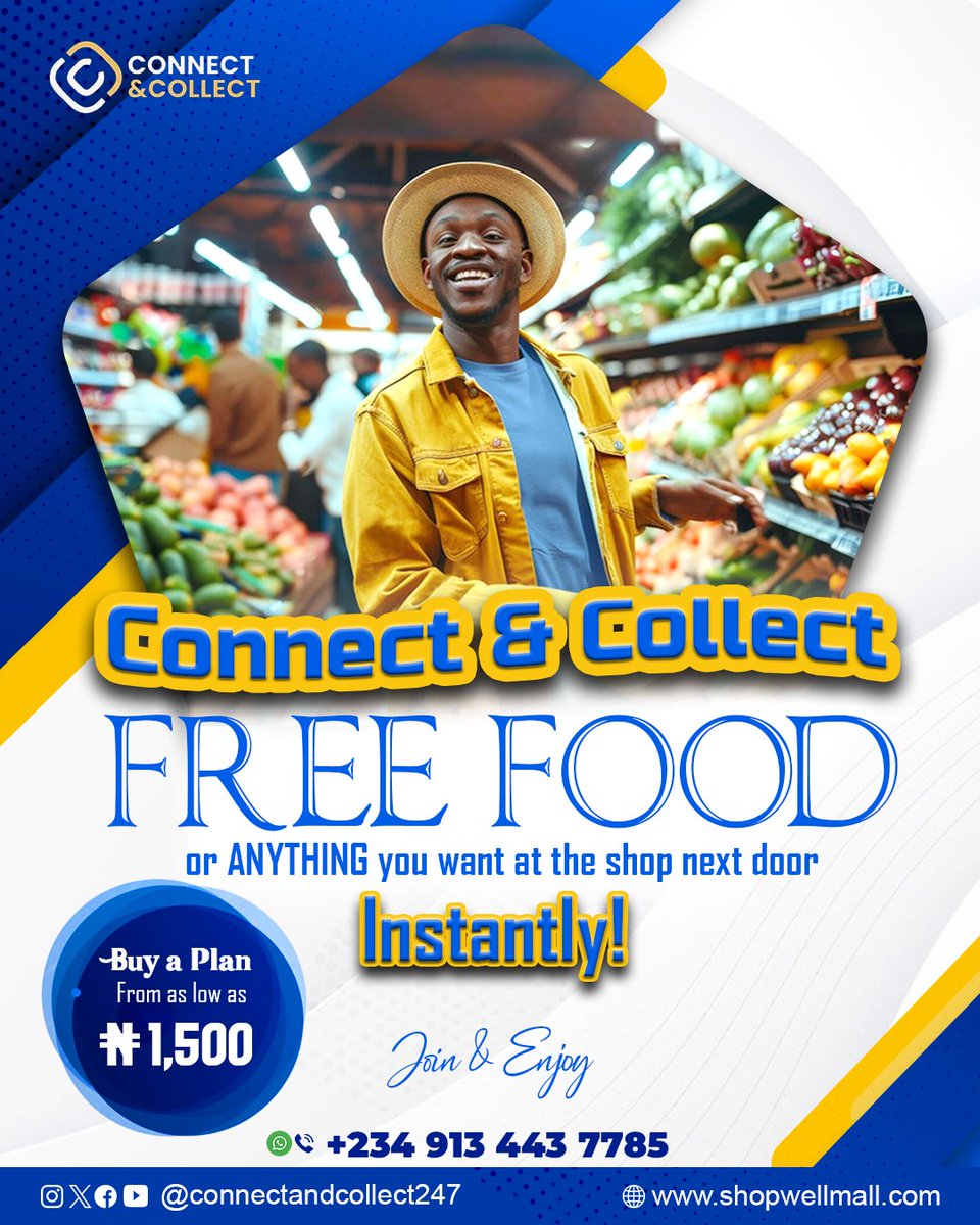 connectncollect's tweet photo. #Hungry and can't afford a meal in this #HARD economy? Say BYE BYE to #SAPA!🤗
Join Connect & Collect S.M.A.R.T #Contributory #Welfare #Scheme.
@ https://t.co/vHTiMyW5aN. Use Referral Code dKu5CnVj To Register. https://t.co/mQQLbCxLgI
