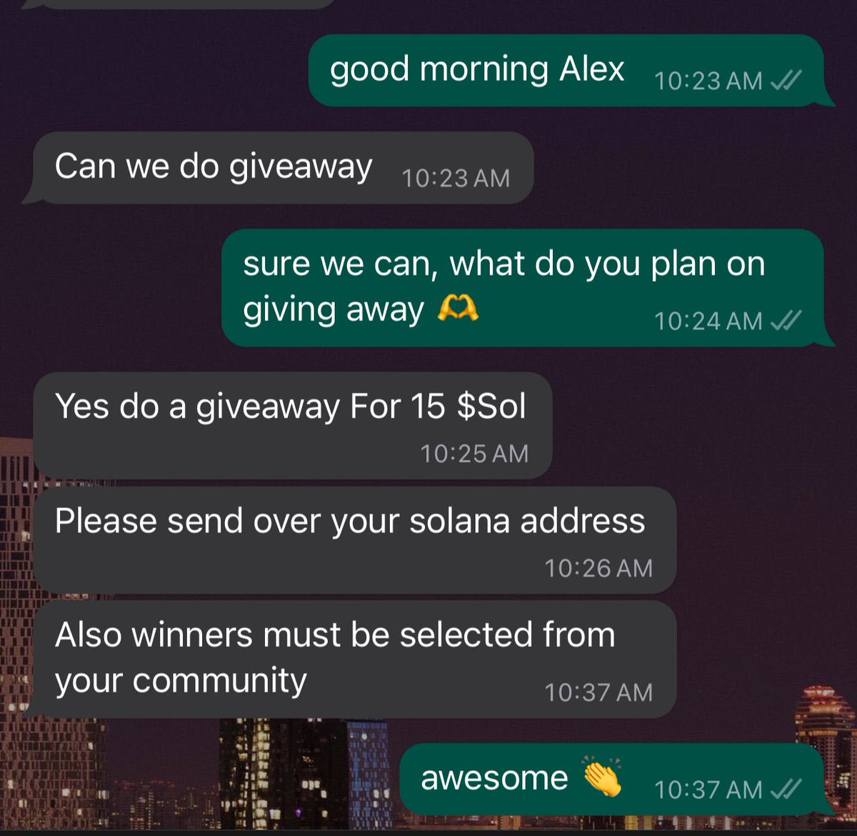 wilson_4xt's tweet photo. Dev is giving away 15 $Sol ($2000)

i will be selecting 15 lucky winners from my followers 

-Like

-Retweet 

-Comment why i should pick you and tag 3 friends 

Remember you must be following Me https://t.co/GFl9hEK7R8