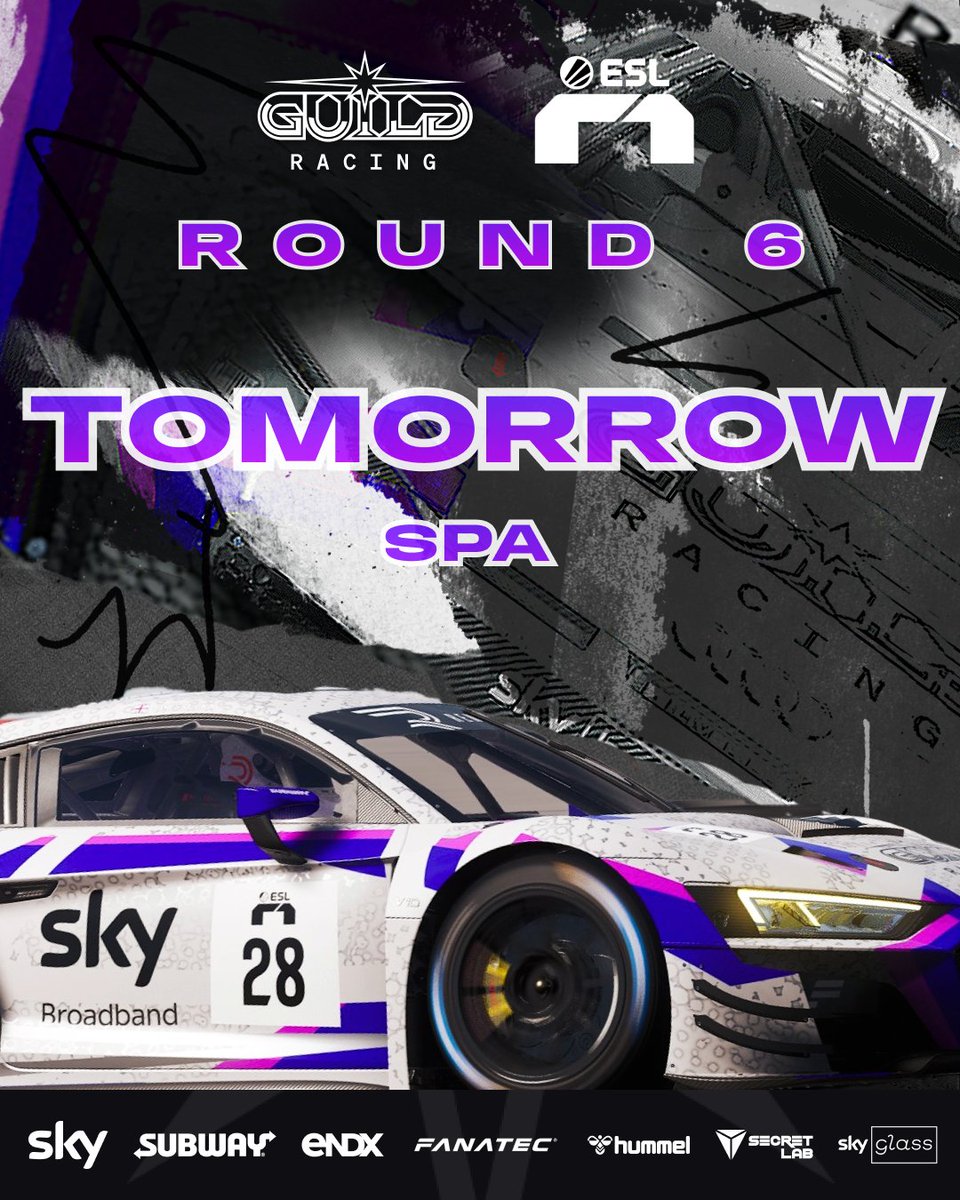 Guild Gaming (@guildesports) on Twitter photo Familiar scenery for <a href="/JaaamesBaldwin/">James Baldwin</a> as we return to the track for Round 6 of <a href="/esl_r1/">ESL R1</a> in Spa π
Tune in tomorrow 16:00 / 17:00 CET β²οΈ
Let's do this πͺ
<a href="/JaaamesBaldwin/">James Baldwin</a>β
<a href="/bonohuis/">Bono Huis</a> β
<a href="/matt_emery/">Matt Emery</a> β
<a href="/markopejic14/">Marko Pejic</a> β
#EWC #ESLR1 #GILD Familiar scenery for <a href="/JaaamesBaldwin/">James Baldwin</a> as we return to the track for Round 6 of <a href="/esl_r1/">ESL R1</a> in Spa π
Tune in tomorrow 16:00 / 17:00 CET β²οΈ
Let's do this πͺ
<a href="/JaaamesBaldwin/">James Baldwin</a>β
<a href="/bonohuis/">Bono Huis</a> β
<a href="/matt_emery/">Matt Emery</a> β
<a href="/markopejic14/">Marko Pejic</a> β
#EWC #ESLR1 #GILD