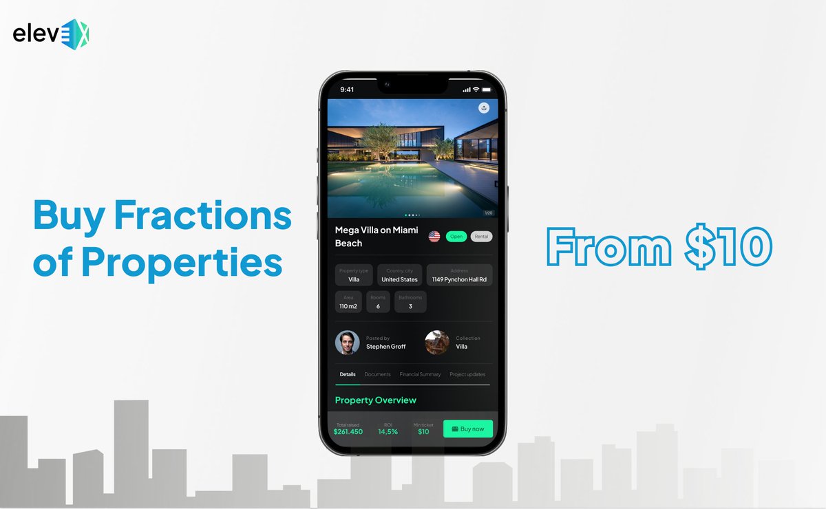 Start buying into property projects such as buy-rent-sell and buy-renovate-sell from as little as $10. Truly opening real estate access for everyone because we can! 🏡✨