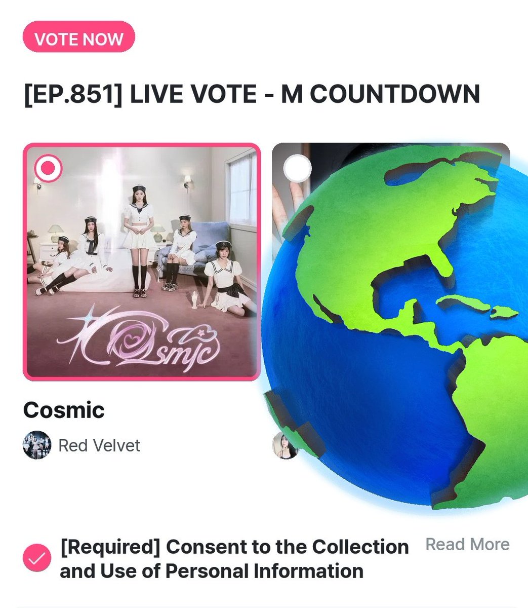 coralgrass's tweet photo. 💚ILAND2 LIVE VOTE GIVEAWAY💚

RULES: 
- vote Cosmic(Red Velvet) on Live Vote Mcountdown RIGHT NOW
- repost &amp; like this post
- reply ur vote proof (dont cover the username) + "for #TRAINEE"
- multiple entry allowed (use different mnet+ acc &amp; different device)
close today 19.30kst https://t.co/MTjqBVJO8a