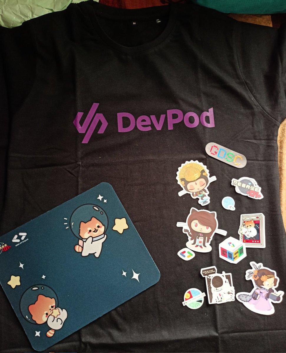 much awaited <a href="/Rebase_01/">Rebase-01</a> swags are here!!!! 
Thanks <a href="/gdsciiitkalyani/">GDG On Campus - IIIT Kalyani</a> <a href="/ame_1525/">Oindrila</a> ✨