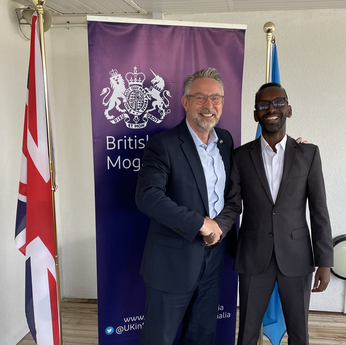 Great opportunity to meet with Hon. Omar Hashi, MP, <a href="/OmarHashi114/">The Mullah</a> the Special Presidential Envoy for Stabilization. Discussion focused on a more holistic approach to stabilization around the concept of an area based approach.