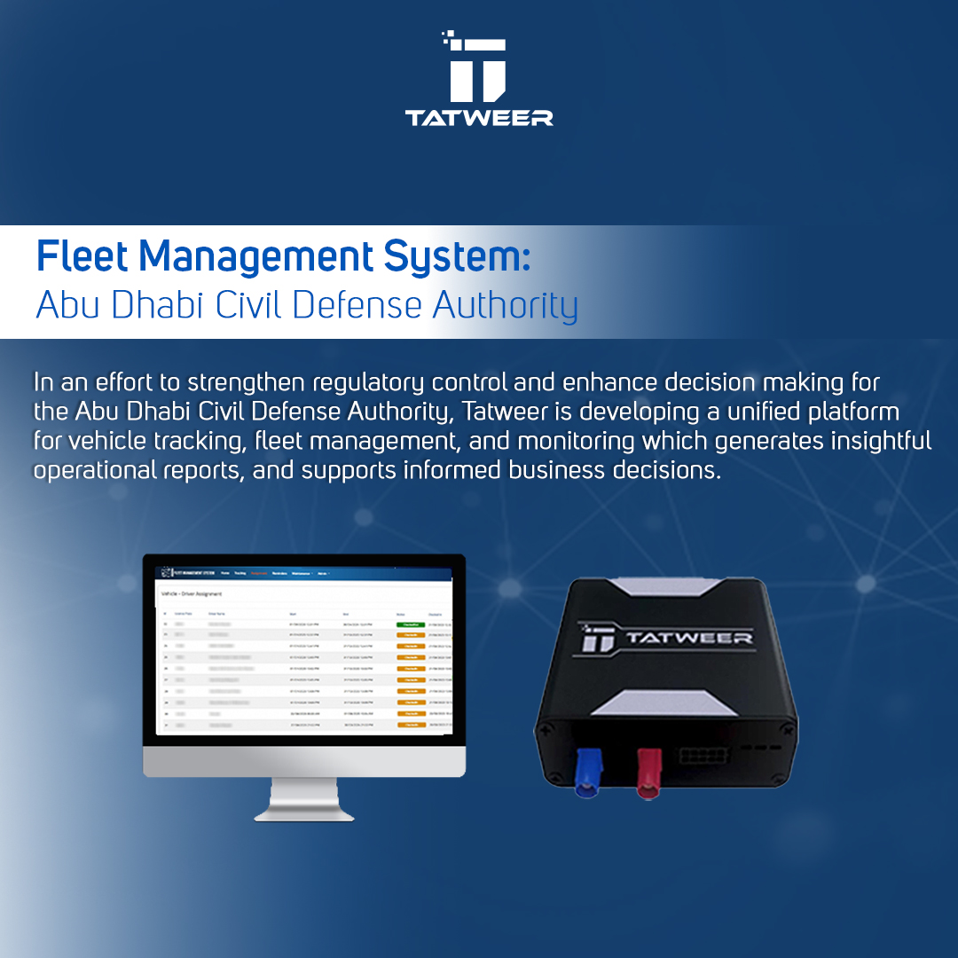TATWEERMEA's tweet photo. Tatweer is developing a unified platform for vehicle tracking, fleet management, and monitoring. Designed with flexibility, it allows for the future integration of additional modules and features, further improving its capacity to address business challenges. 
#Tatweer https://t.co/mH4aDBWRop