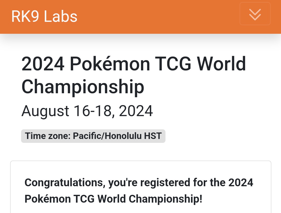 Officially registered for world championship!

PS: Selling up to 10 spectator Badges! DM if you're interested.