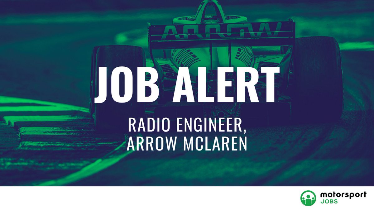 Motorsport_Jobs's tweet photo. Radio Engineer @arrowmclarensp

Apply🔗 https://t.co/5r0UZMUcfW

#motorsportjobs #motorsport #jobs #jobalert #jobsinmotorsport #ArrowMcLarenSP #indycar #intercom #radio #VoiceoverIP #voice #radios #UHF #analog #headsets #cabling #microphone wiring #antenna #RF #cable #VoIP #VHF https://t.co/DshE5QiuwZ
