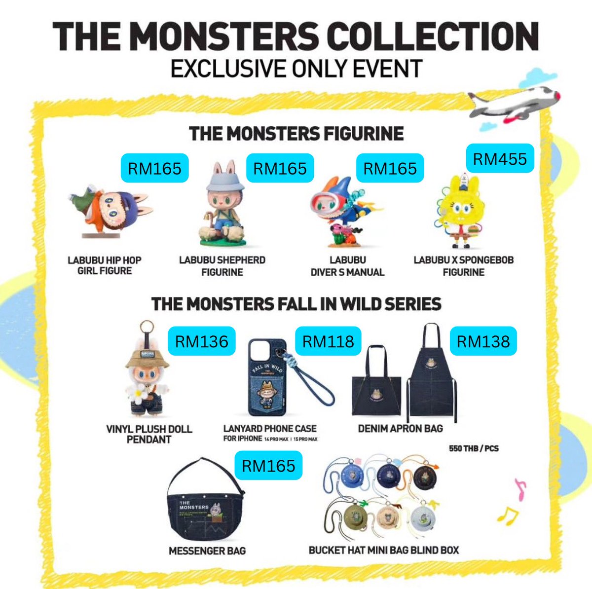 suayymakkstore's tweet image. [help rt] MY🇲🇾 &amp;amp; SG🇸🇬 GO
.
LABUBU EXCLUSIVE EVENT MERCHANDISE ✨

💰Price refer picture
✅Need second payment
.
#labubu #popmart #thaimerch