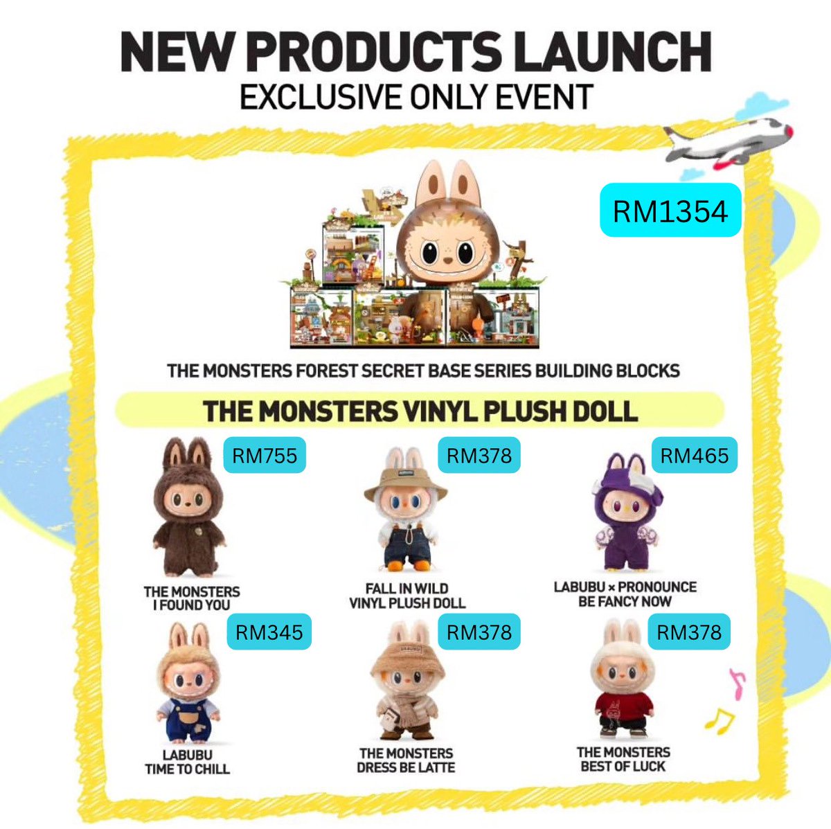 suayymakkstore's tweet image. [help rt] MY🇲🇾 &amp;amp; SG🇸🇬 GO
.
LABUBU EXCLUSIVE EVENT MERCHANDISE ✨

💰Price refer picture
✅Need second payment
.
#labubu #popmart #thaimerch