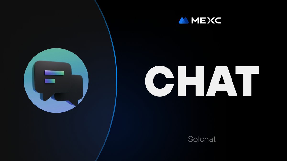 MEXC's tweet photo. We're thrilled to announce that the @SolChatCoin Kickstarter has concluded and $CHAT will be listed on #MEXC!

🔹Deposit: Opened
🔹CHAT/USDT Trading: 2024-07-04 13:00 (UTC)

Details: https://t.co/QeVSU0IdgT https://t.co/AHeDZX2P2U