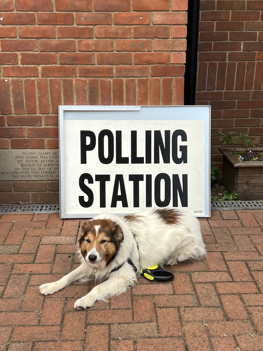 Security Guard <a href="/VotingDogs/">#DogsAtPollingStations</a> #dogsatpollingstations in Bearwood