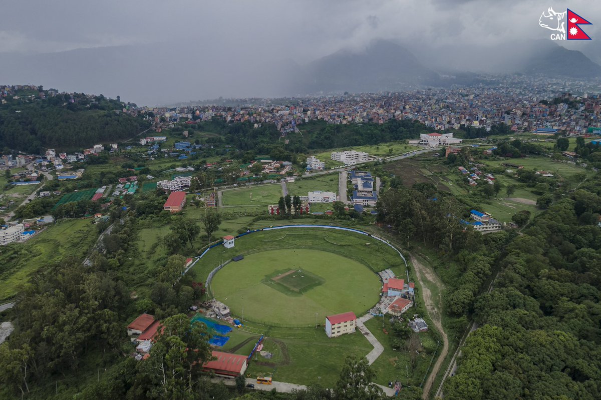 CricketNep's tweet photo. Home of Nepal Cricket 🇳🇵🏏

Latest aerial view of TU International Cricket Ground

#NepalCricket | #OneBallBattles https://t.co/zG5Mg0EvBq
