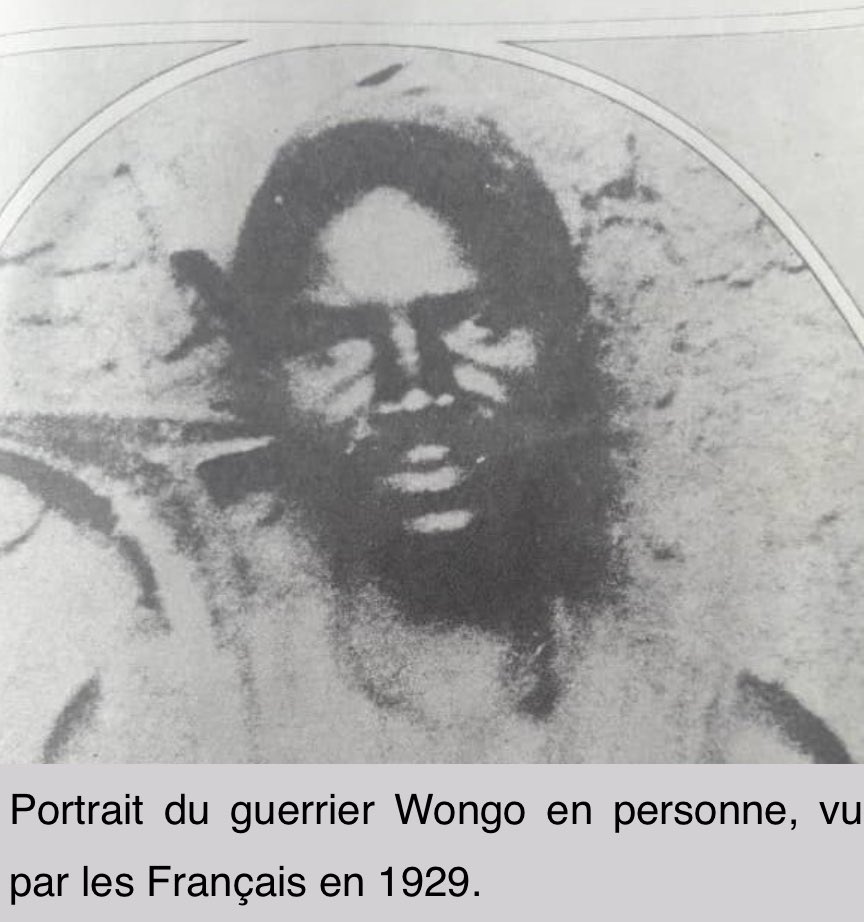Lukeni241's tweet photo. {GABON🇬🇦}

Wongo, né vers 1893 et décédé en 1929, est une figure emblématique de la résistance locale. Originaire de Lastourville dans l’Ogooué-Lolo, il a courageusement défié l'oppression coloniale française pour protéger les droits de son peuple et leurs terres. Entre 1928 et 1929, Wongo a mobilisé 250 guerriers et mené le blocus de Lastoursville, interrompant les approvisionnements coloniaux. Malgré la répression brutale et la trahison de certains compatriotes, son combat pour la dignité reste gravé dans l'histoire. Un héros national 🇬🇦.

#Gabon #Histoire #Résistance #Wanji #Colonisation
