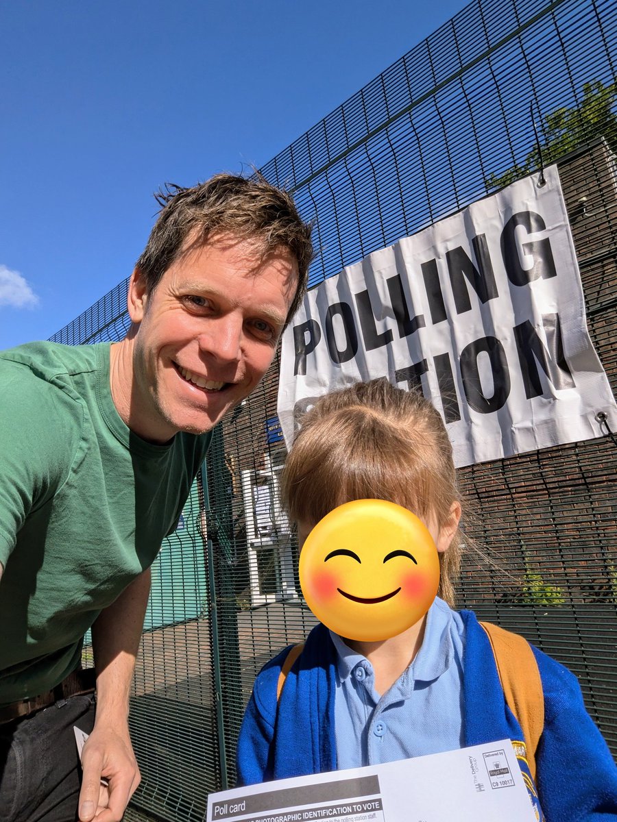 I took this one to help me vote today. She asked if we could vote for a woman to be Prime Minister. Sadly not! 

I voted for <a href="/TheGreenParty/">The Green Party</a>, the only party with polices that could bring the real change we need. 
 #GeneralElection2024