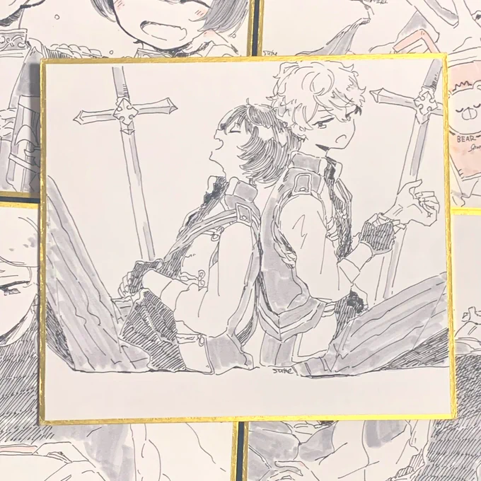 6/30でお渡ししたりついず色紙たち✏️(1/2)
見るだけ見たいよって言ってもらったので自分の記録用写真を…! 