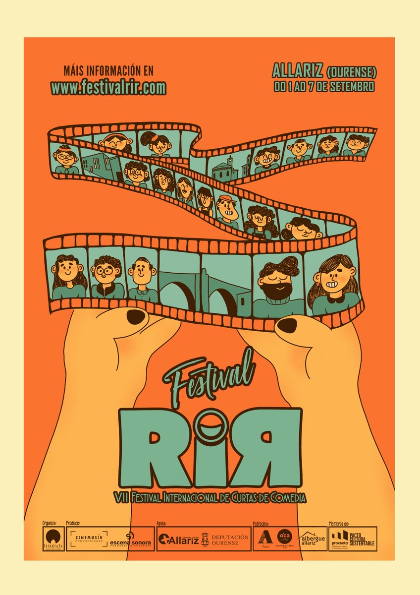 🎯 Velaquí o cartel desta VII Edición, feito con moito cariño pola ilustradora Alba Santa. Agardamos que vos guste tanto (ou máis) que a nós! 🥰🥳 #EuSonDeRiR #RIR2024