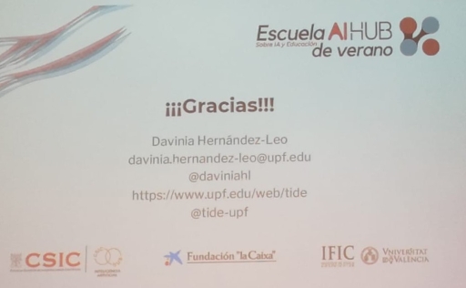 Vicent Villena Serrano (@vicent_villena) on Twitter photo Després de tres profitoses jornades de sabers i recursos per l'alfabetització en IA, ara abordem l'eficiència docent: solucions d'aprenentatge personalitzat i col·laboratiu basant-se en IA aplicada a analítiques d'aprenentatge <a href="/AIhubCSIC/">AIhub.CSIC</a> <a href="/aulespelfutur/">aulespelfutur</a> <a href="/educaINTEF/">Educación INTEF</a> <a href="/daviniahl/">DaviniaHL</a> Després de tres profitoses jornades de sabers i recursos per l'alfabetització en IA, ara abordem l'eficiència docent: solucions d'aprenentatge personalitzat i col·laboratiu basant-se en IA aplicada a analítiques d'aprenentatge <a href="/AIhubCSIC/">AIhub.CSIC</a> <a href="/aulespelfutur/">aulespelfutur</a> <a href="/educaINTEF/">Educación INTEF</a> <a href="/daviniahl/">DaviniaHL</a>
