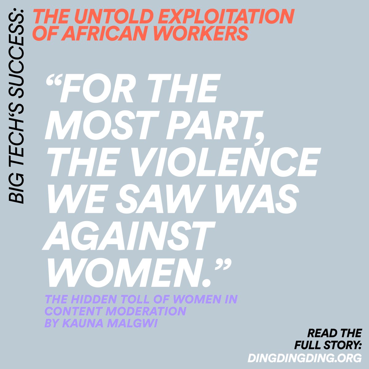 “And then you had women having miscarriages. Women started losing weight, becoming unkempt... For the most part, the violence we saw was against women – intimate partner violence, women being stabbed.” – Kauna Malgwi about the hidden toll of women. dingdingding.org/issue-7/hidden…