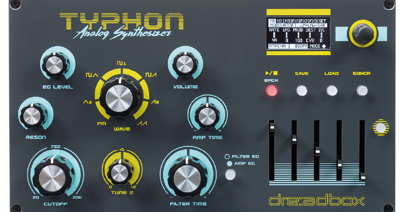 snrec_jp's tweet photo. 【今週の記事より】
DREADBOX Typhon
12種のDSPエフェクトを備えたモノフォニック・アナログ・シンセサイザー
レビュワーは作編曲家の深澤秀行さんです @eicheph
@fukusan
⏬詳細は画像をクリック⏬
#新製品レビュー
#DREADBOX
#Typhon
#アナログシンセ
#シンセ
#音楽制作
#深澤秀行