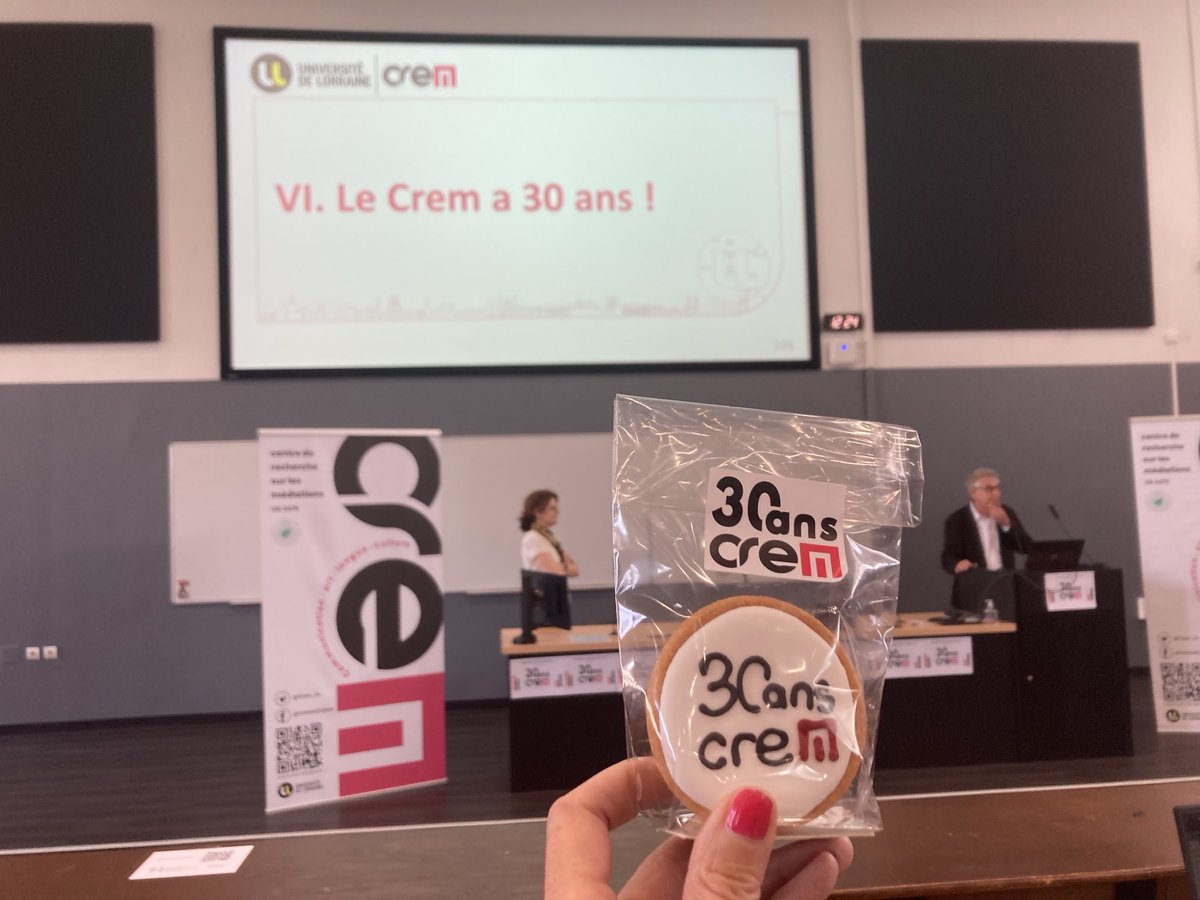 30 ans du ⁦<a href="/Crem_UL/">Centre de recherche sur les médiations</a>⁩ avec la directrice actuelle ⁦<a href="/AngelikiMonnier/">Angeliki MONNIER</a>⁩ et l’ancien directeur Jacques Walter ⁦<a href="/Univ_Lorraine/">Lorraine</a>⁩