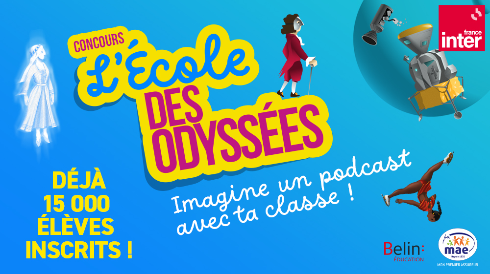 15 000 élèves ont déjà rejoint L'Ecole des Odyssées, le concours national de création de podcast de France Inter à destination des classes de CM2 qui commencera à la rentrée.

A votre tour 👉radiofrance.fr/franceinter/re…