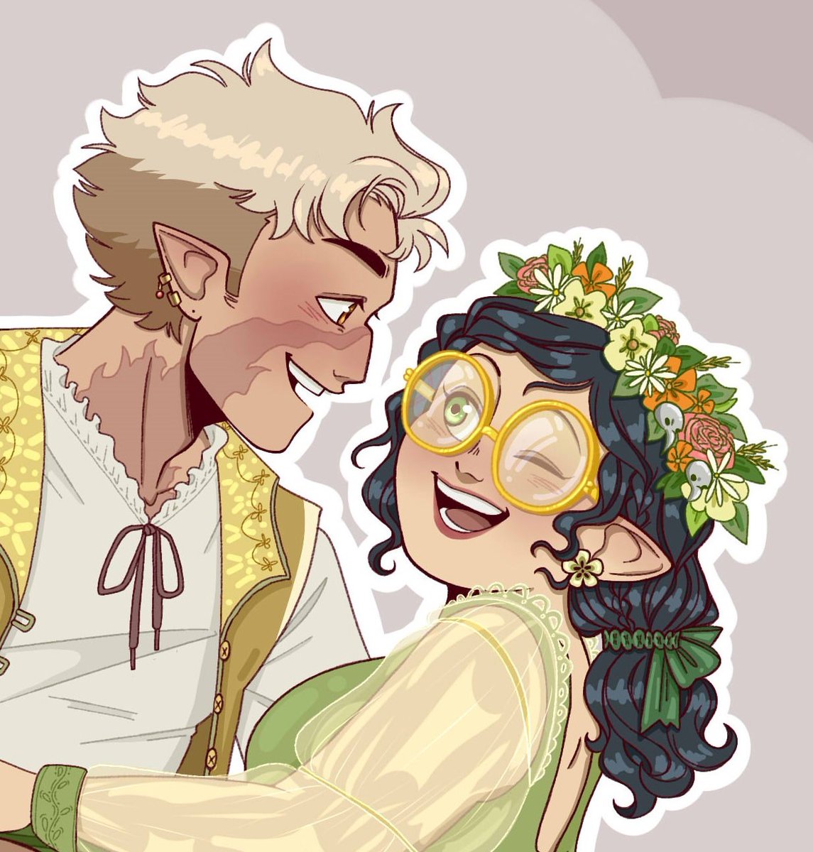 soldrawss's tweet photo. @CaptainMera doing the lords work over here with this AMAZING huntlow piece and I just HAD to recreate it because it was just SO BEAUTIFUL 🙏🏻💕

#huntlow #toh #TheOwlHosue https://t.co/K2YXOn762k