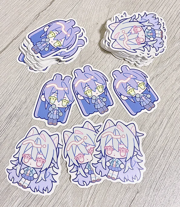 ステッカーとどきました໒꒱ ̖́- #にじそうさく09