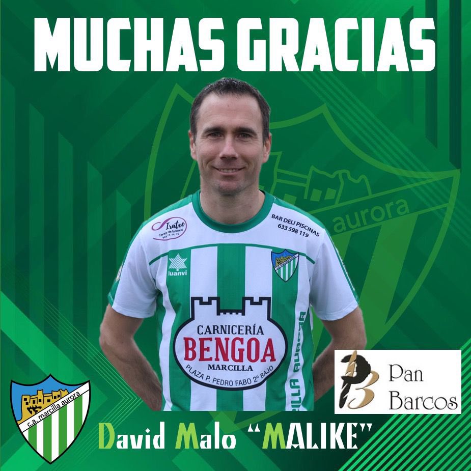 Marcilla_Aurora's tweet photo. 📯TEMPORADA 2024/25💚🤍

David Malo “MALIKE”, colgará sus botas tal y como anunció hace unos meses.

👏🏻 Muchas gracias David por todos estos años defendiendo nuestros colores!👏🏻

PD. Dejaremos una ficha disponible para Navidad.😜 https://t.co/decS5kRJnx