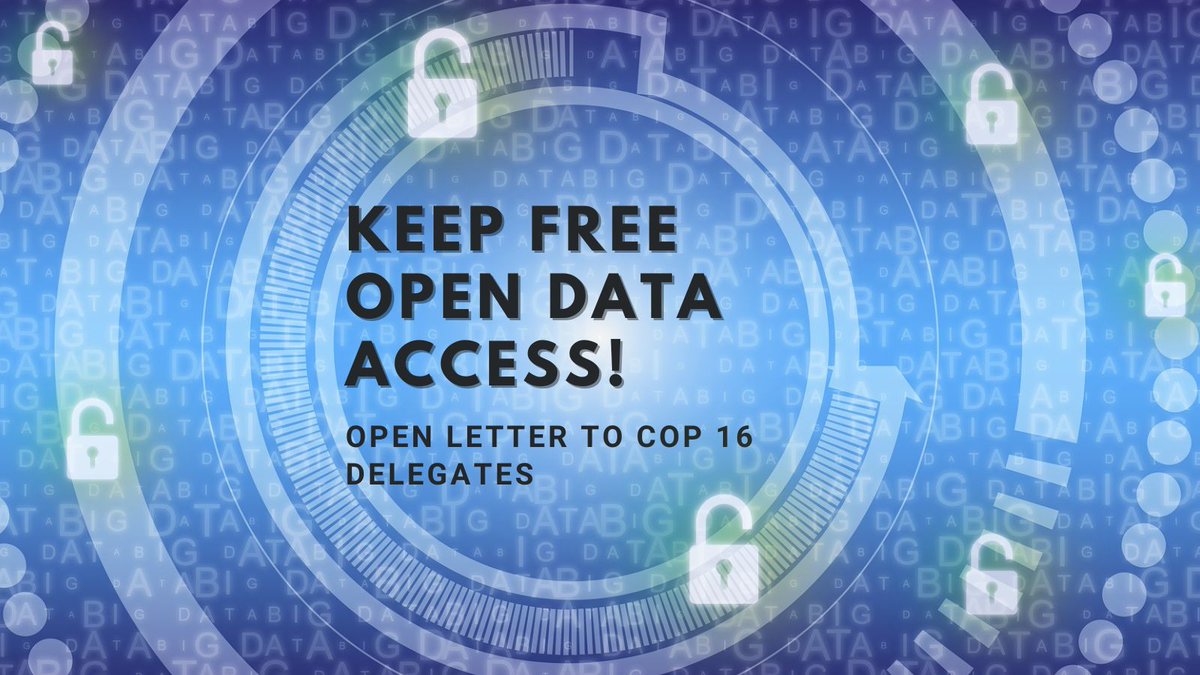 #CETAF undersigns the open letter to the European representatives attending @COP16Colombia. It invites them to push for free and open access to Digital Sequence Information. 

Letter here 👉cetaf.org/elementor-1034…

Thanks to <a href="/Leibniz_LIB/">LIB</a> <a href="/LeibnizWGL/">Leibniz-Gemeinschaft</a> for the initiative!
#FAIRdata