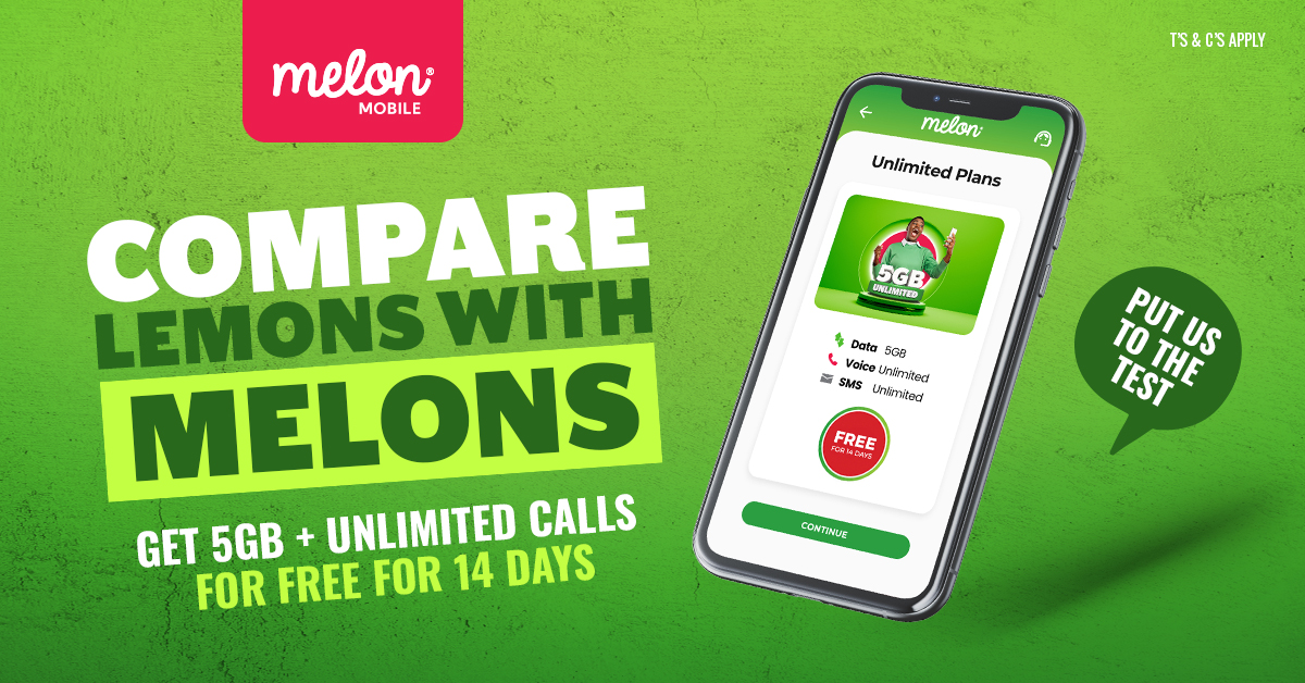 melonmobileza's tweet photo. Compare Lemons with Melons 🍉

Get started with our 14-Day Free Trial on our 5GB Unlimited plan! To try Melon click here https://t.co/CZ4VFvQeEH https://t.co/QzMFcVJJgx