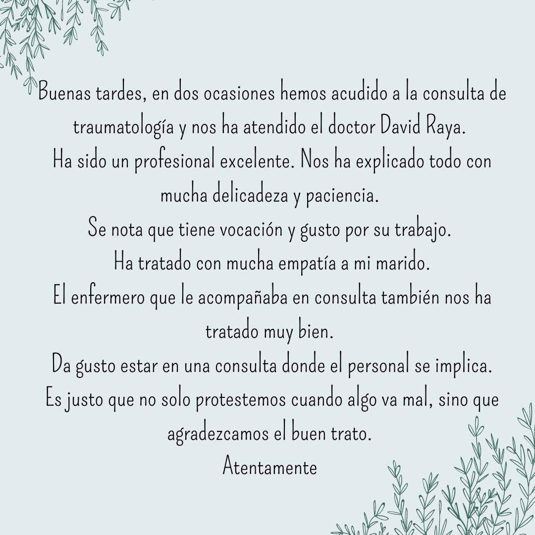Atender al paciente y a su familia con calidez, además de con calidad, es siempre uno de los objetivos del equipo humano que conformamos la plantilla del #HUnivPoniente
Recibir agradecimientos como este, una de nuestras mejores recompensas
#SomosPoniente 
<a href="/saludand/">Consejería de Salud y Consumo</a> <a href="/AlmeriaJunta/">AlmeríaJunta</a>