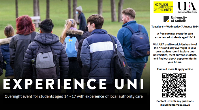 Experience Uni 2024: Find out more and apply here now! Applications close soon. uea.ac.uk/study/informat…