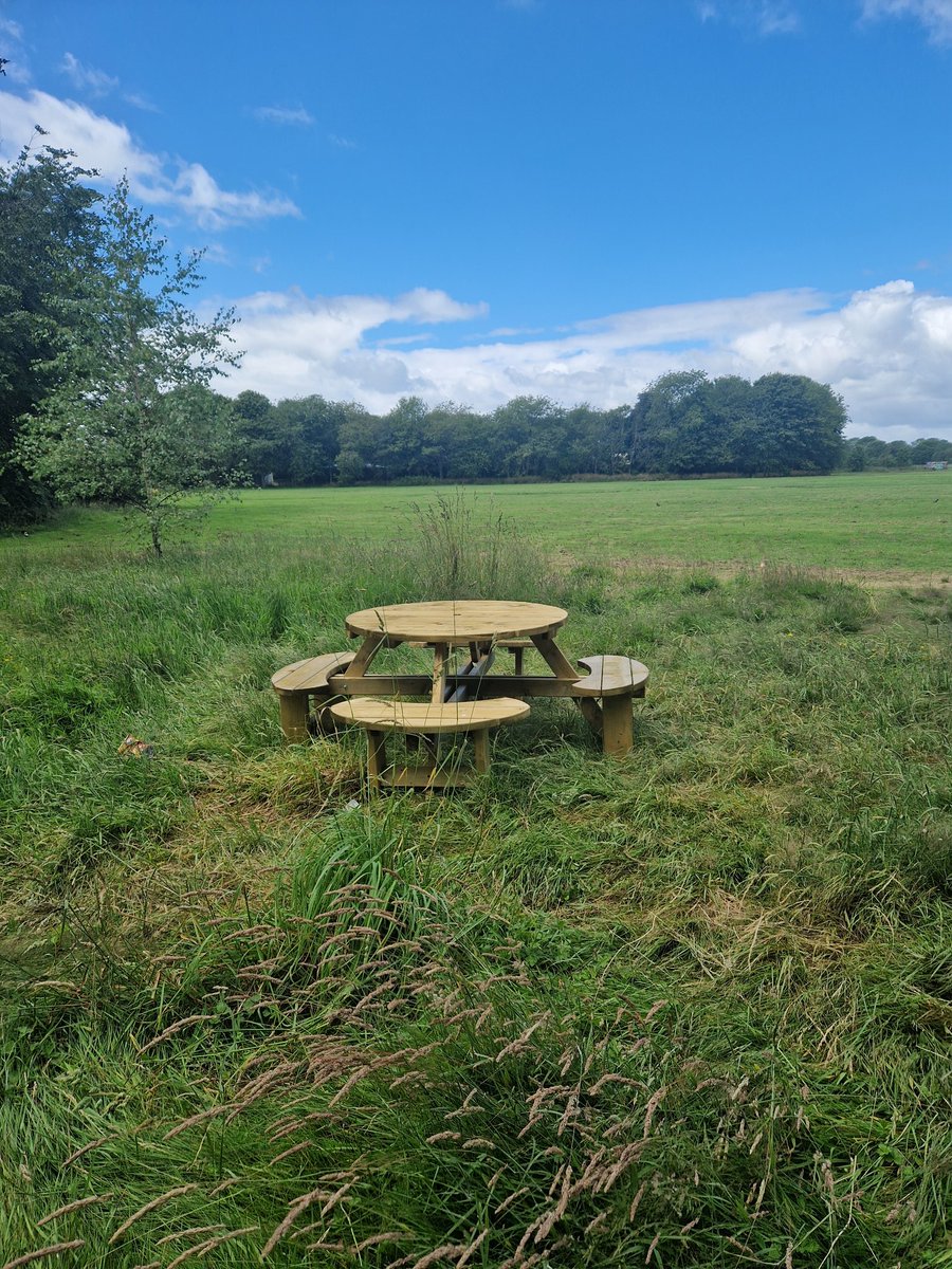 Thank you <a href="/OurTurnMoss/">Friends Of Turn Moss 💚</a> for this lovely picnic bench. So looking forward to having a picnic here in this peaceful spot.