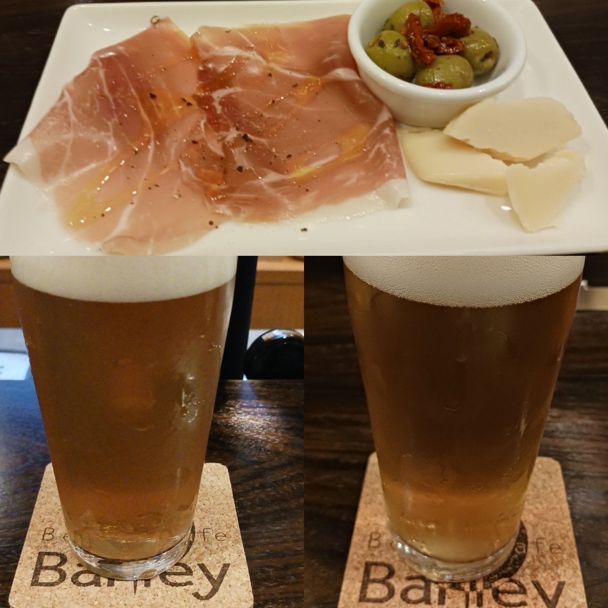 nishimura0519op's tweet photo. #BeerCafe #Barley
#ツカレナオース 兵庫
#ゴールデンエール
#箕面ビールリーガルラガー
#おつまみちょこっと盛り合わせ
🌕️お誕生日おめでとう✨🍻🎶 https://t.co/p7NB9MT2jB