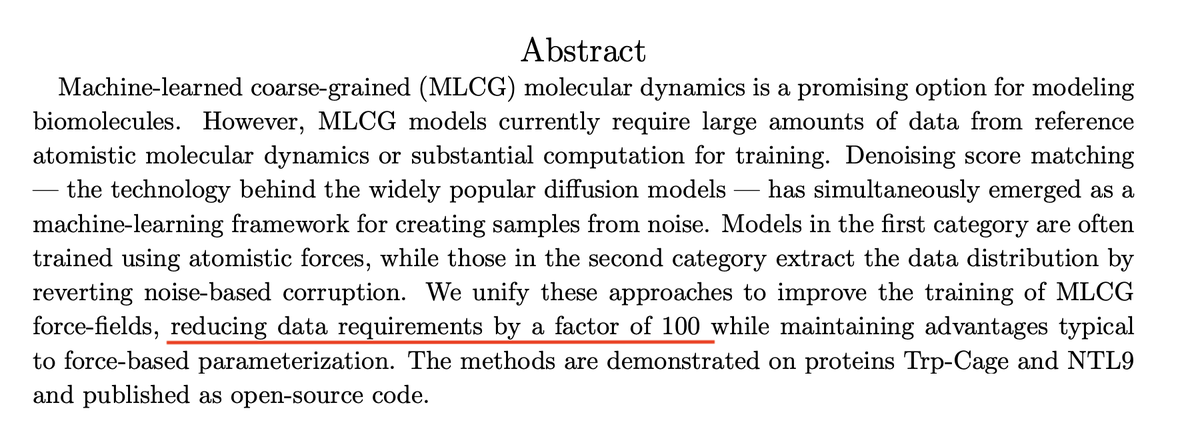 TimothyDuignan's tweet image. You know a field is taking off when you regularly see multiple order of magnitude improvements in performance. Thats whats happening in deep learning for molecular simulation. This field is going to be transformed. Latest example:   1/n