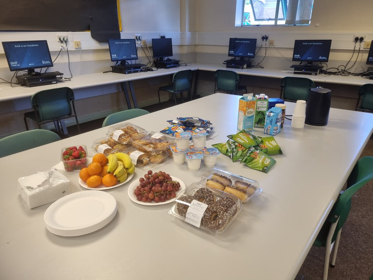 MFLStPetersCS's tweet photo. #mfl breakfast #together with the #dreamteam thank you to @StPetersSch for facilitating this day to be together! #teacherlife #balancedlife #teacher #mfltwitterati https://t.co/aN0rPuLLoC