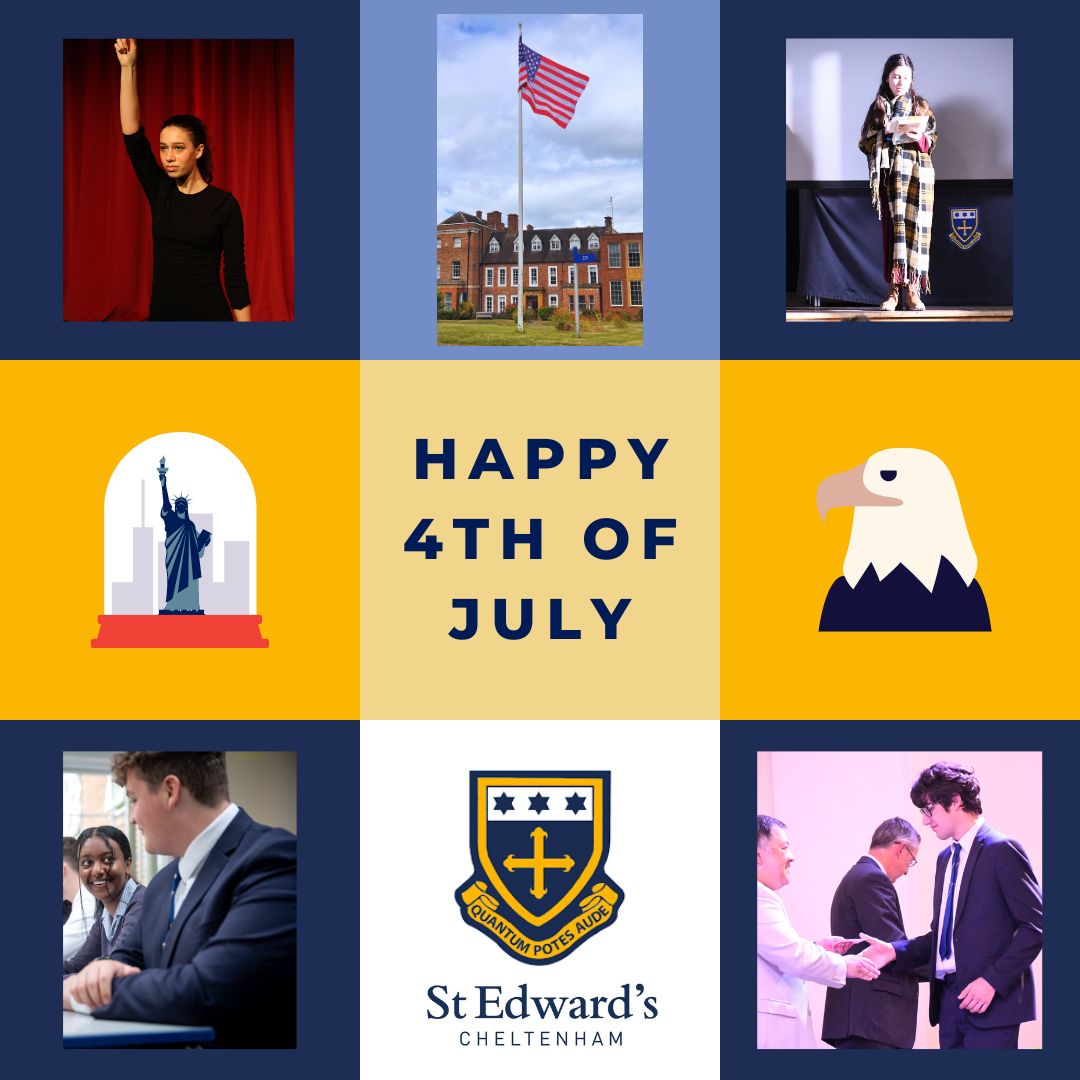 We wish all our American families &amp; friends a very happy 4th of July. Our American students offer so much to the life of St Ed's and we are honoured that you call us home, even if it's sometimes only for a short time. The US flag is flying today in celebration.
#SECInternational