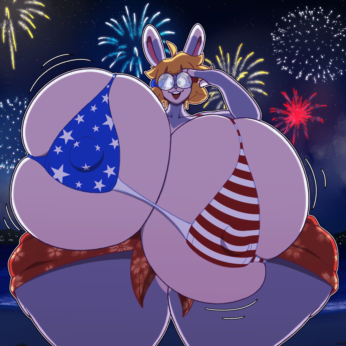happy 4th from <a href="/TeaBunniArt/">Tea 🔞</a> :)