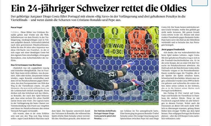 Die mediale Zweckseinbürgerung schlägt wieder zu! Wäre Herr Costa mit 180 Sachen über die A4 gebrettert, hätte er Portugiese sein müssen.🤓<a href="/SHN_News/">Schaffhauser Nachrichten</a>