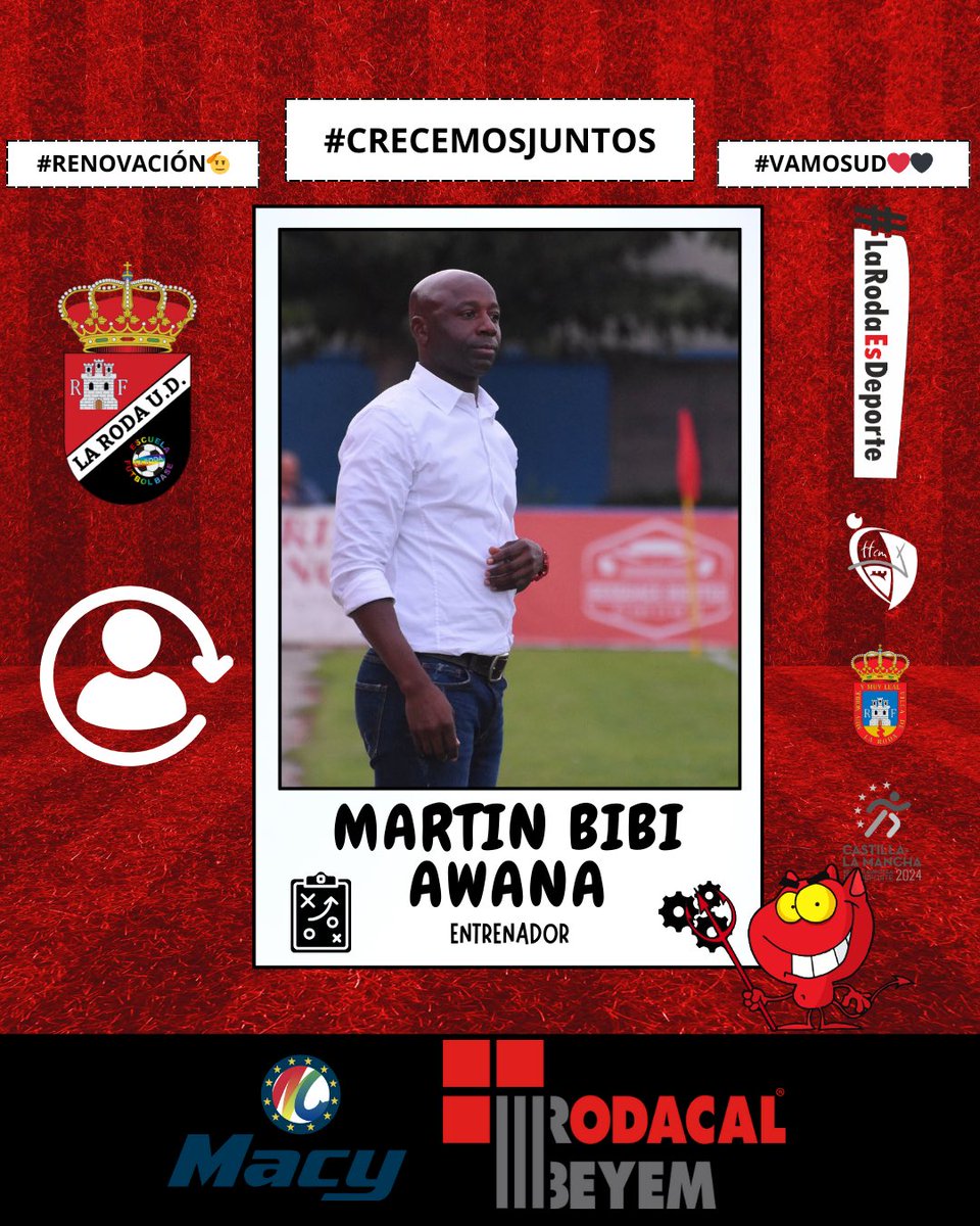 🔴⚫️ Martin “Bibi” Awana sigue liderando La Roda UD tras tres años de trabajo duro y amor por el escudo. ¡Vamos hacia el éxito! #VAMOSUD ❤️🖤