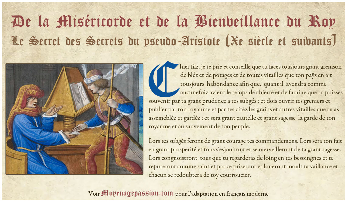 moyenagepassion's tweet photo. A l'heure des questions sur la souveraineté alimentaire posée par le libre échange sauvage (et des grenades dégoupillées), prévoyance et miséricorde du roi dans le Kitâb sirr al-'asrâr du Xe siècle.
https://t.co/xxEbTPX5s1
#Politique  #ethique  #MoyenAge #morale #litterature https://t.co/NOmgg7RxDt