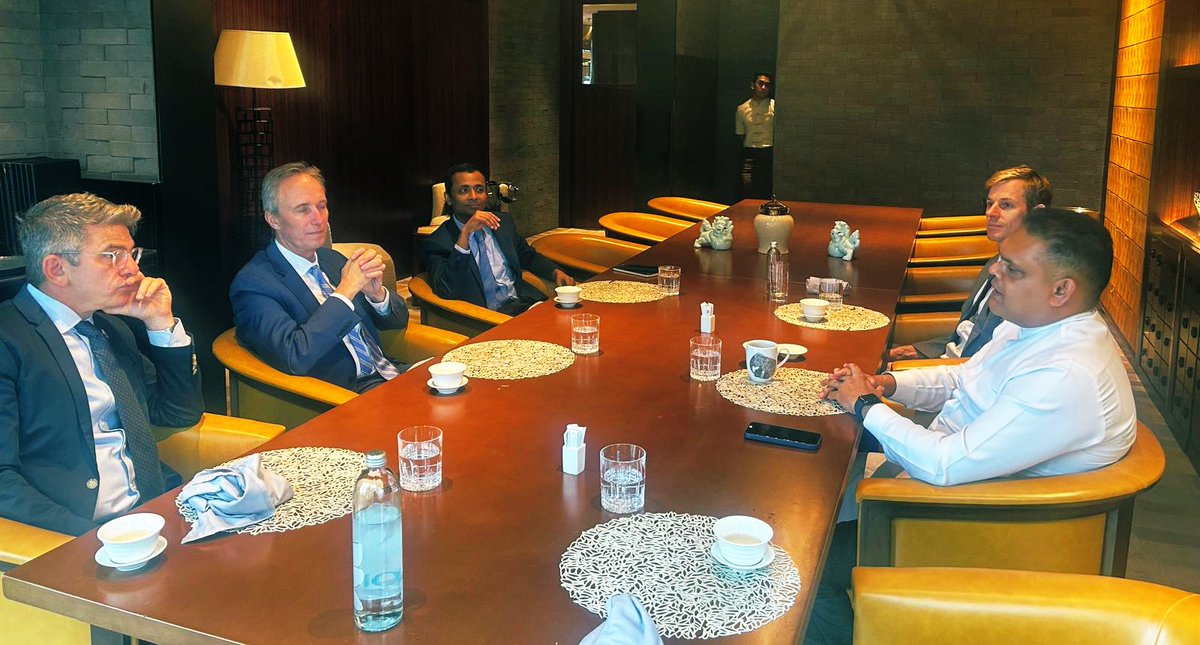 Martin Raiser (@martinraiser) on Twitter photo Very productive dialogue with #SriLanka's State Minister of Finance <a href="/ShehanSema/">Shehan Semasinghe</a> and <a href="/WorldBankNepal/">World Bank Nepal</a>. Sri Lanka’s return to macro stability is a significant achievement. We discussed how to sustain this progress in the years to come. Very productive dialogue with #SriLanka's State Minister of Finance <a href="/ShehanSema/">Shehan Semasinghe</a> and <a href="/WorldBankNepal/">World Bank Nepal</a>. Sri Lanka’s return to macro stability is a significant achievement. We discussed how to sustain this progress in the years to come.