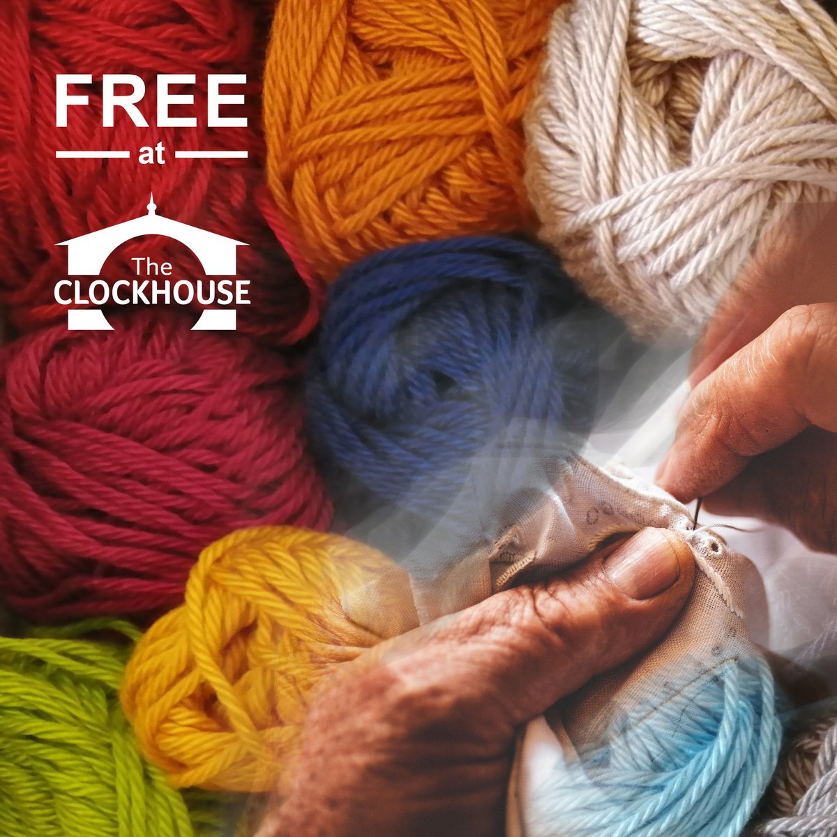 AgeUKSurrey's tweet image. #CreateWeek Knit and Natter. Every other Friday. 10.30am.  The Clockhouse
Everyone is welcome. Beginners or experts. Bring your knitting, crochet or needlework. No fee. 
Meet new people and enjoy a chat. Learn hints and tips or swap patterns. bit.ly/3Wd4xTi