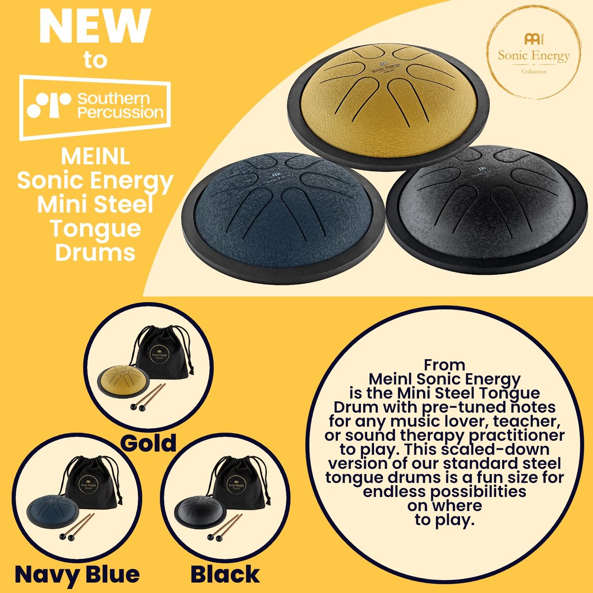 Southern Percussion (@spercussion) on Twitter photo Brand new to Southern Percussion, the <a href="/meinlpercussion/">Meinl Percussion</a> Sonic Energy Mini Steel Tongue Drum is here!
Get yours now:
southernpercussion.com/?s=meinl+sonic…
#SonicEnergy #TongueDrum #percussion #soundtherapy #yoga #ukmusic #musictherapy Brand new to Southern Percussion, the <a href="/meinlpercussion/">Meinl Percussion</a> Sonic Energy Mini Steel Tongue Drum is here!
Get yours now:
southernpercussion.com/?s=meinl+sonic…
#SonicEnergy #TongueDrum #percussion #soundtherapy #yoga #ukmusic #musictherapy
