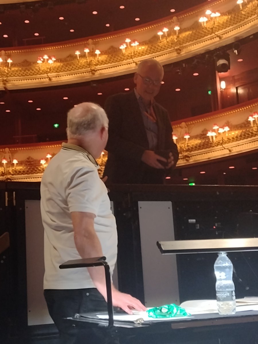 Congratulations to our hardworking and dedicated Orchestra Manager Andrew Bentley on receiving his 25 year service silver medal from our Music Director Paul Murphy!