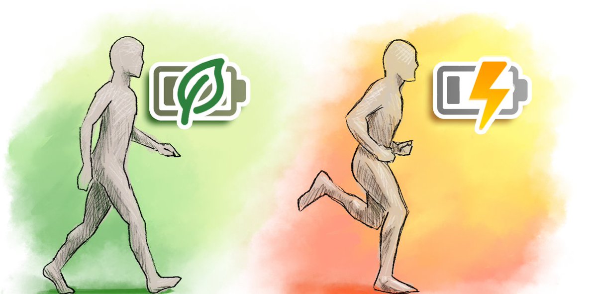 Walking or running: for the same distance, which consumes more energy? ⬇️ theconversation.com/walking-or-run…