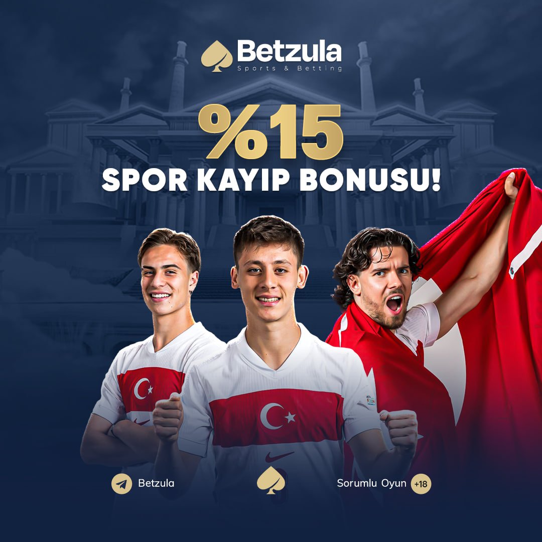 ⭐️ %15 SPOR KAYIP BONUSU!! ⭐️

🌟 Korkusuzca bahsini al, kaybetsen de #Betzula hep yanında!

💥 Bahis zevkin yarıda kalmasın, %15 Spor Kayıp bonusuyla kesintisiz devam et!

📣  t2m.io/betzulacom